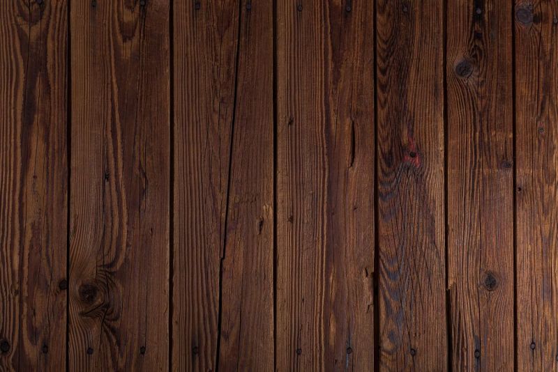 Gros plan de planches de bois foncé