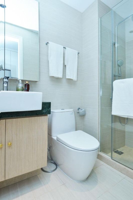 White basin and toilet