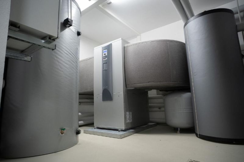 Sala técnica con depósito y equipo de calefacción